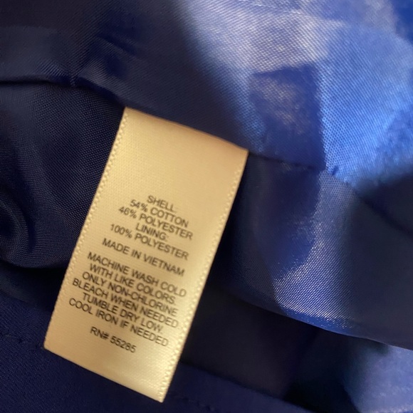 Express Cobalt Blue Trench Coat with Adjustable Cuffs - Picture 4 of 5